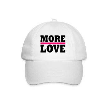 More love - Baseball Cap - white/white - Front