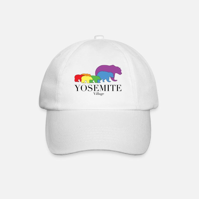 Yosemite-Dorf - Baseballkappe - Weiß/Weiß