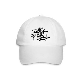 Rock N Roll - Baseball Cap - white/white - Front