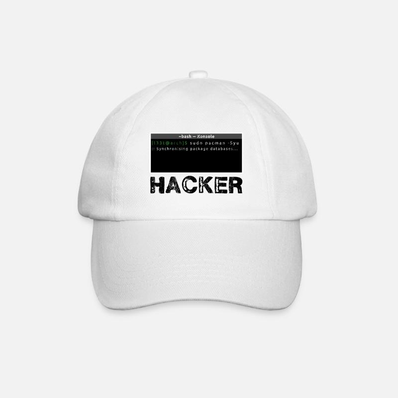Hacker Linux - Casquette classique - blanc/blanc