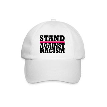 Stand against racism - Baseballkappe - Weiß/Weiß - Vorne