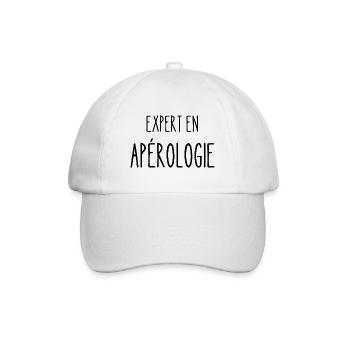 expert en apérologie - Casquette classique - blanc/blanc - Devant