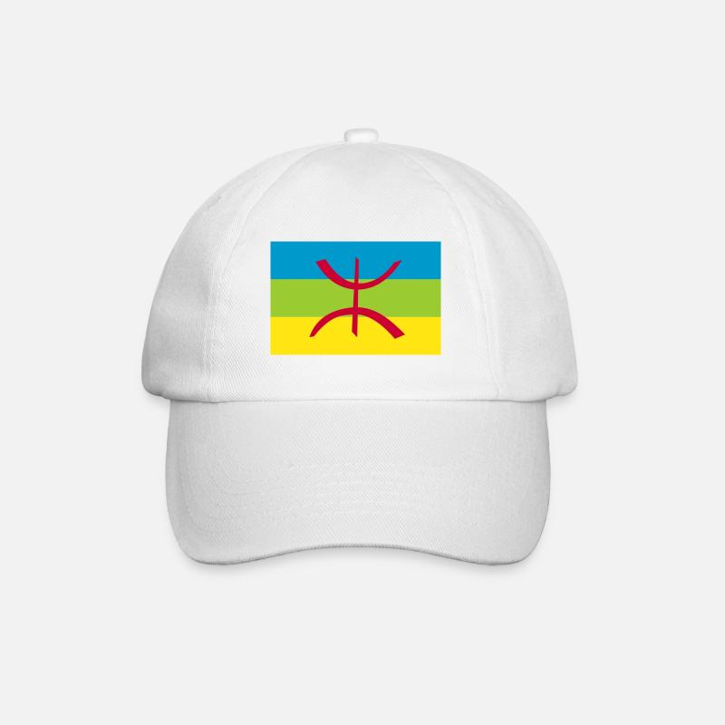 Drapeau Amazigh - Casquette classique - blanc/blanc