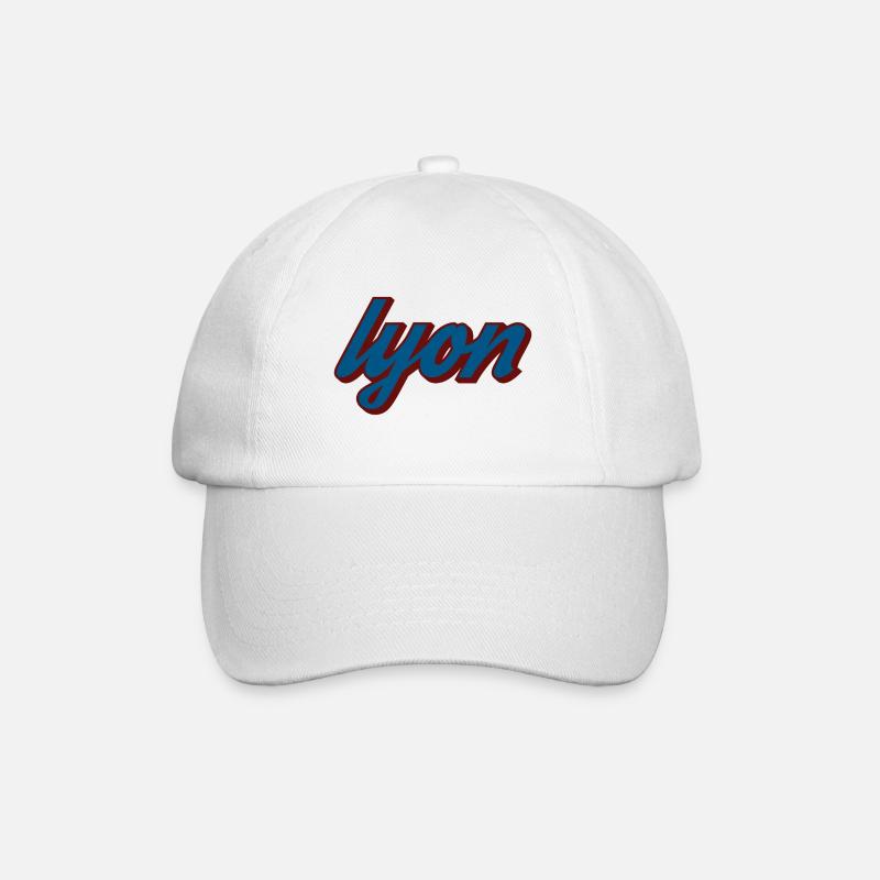 Typographie Vintage Lyon - Casquette classique - blanc/blanc