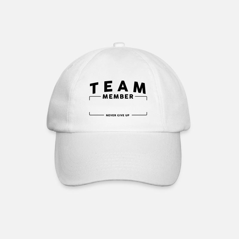 Team équipe personnalisable - Casquette classique - blanc/blanc