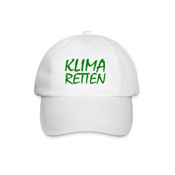 Klima retten - Baseballkappe - Weiß/Weiß - Vorne