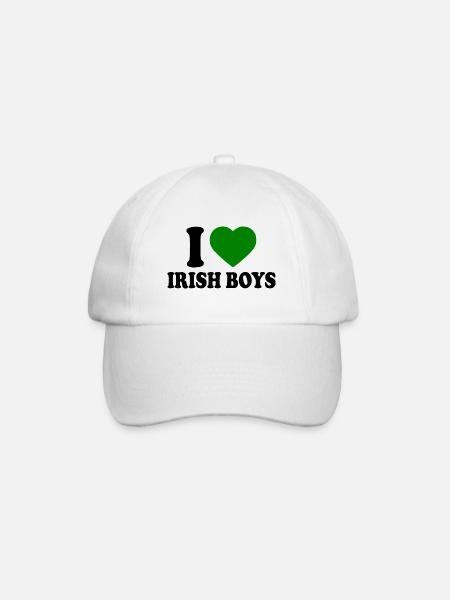 I love irish boys - Baseball Cap - white/white