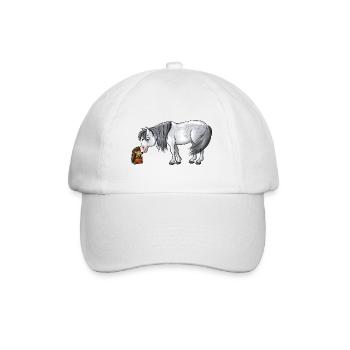 Poney et chevaux hérisson amis bestial mignon - Casquette classique - blanc/blanc - Devant
