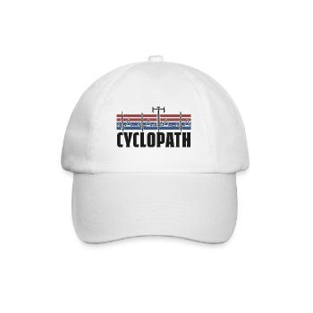 CYCLOPATH GRAVEL ROAD BIKE CYCLING SAYING BIKE - Baseball Cap - white/white - Front