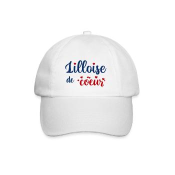 Lilloise de coeur - Casquette classique - blanc/blanc - Devant