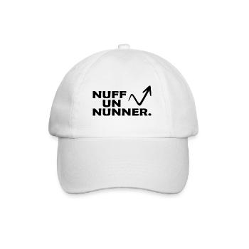 bergwandern alpin trailrun speedrun nuff un nunner - Baseballkappe - Weiß/Weiß - Vorne