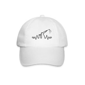 Liebesinjektion Originalgeschenk für Krankenschwester - Baseballkappe - Weiß/Weiß - Vorne