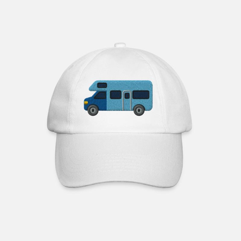 Camper embroidered - Baseball Cap - white/white