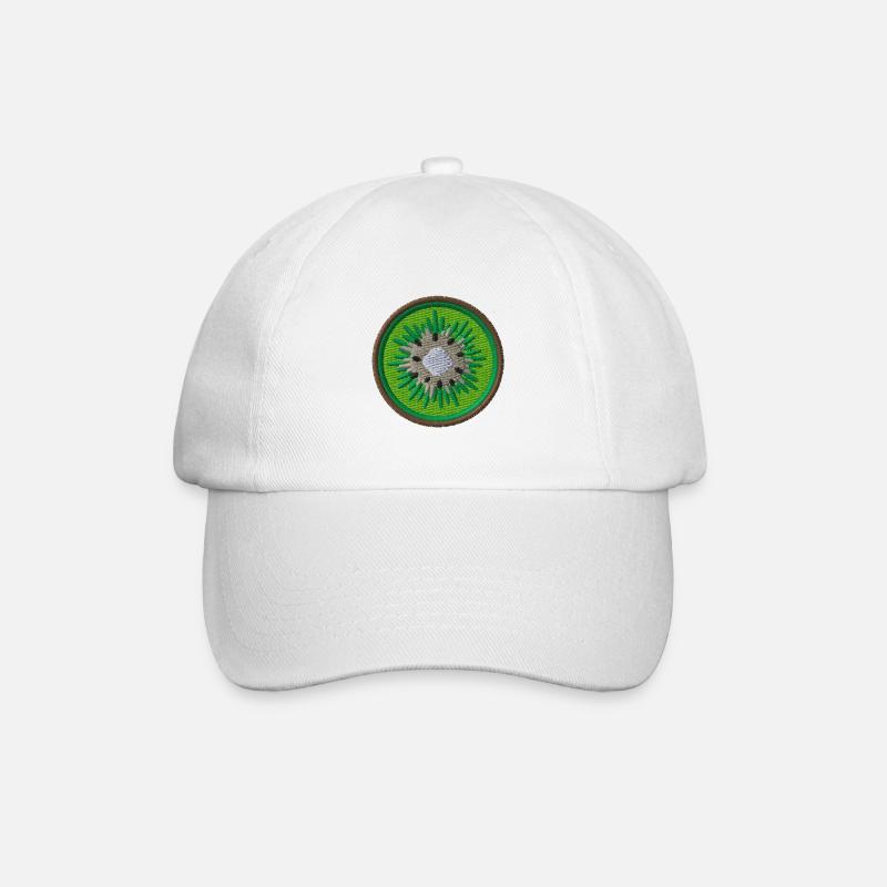 Kiwi brodé - Casquette classique - blanc/blanc