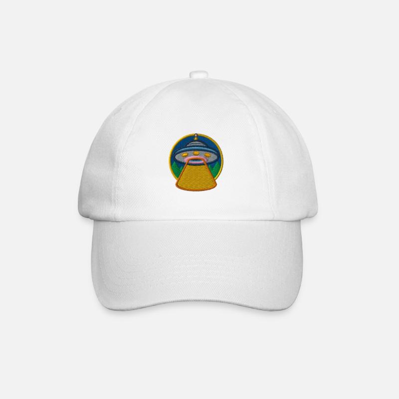 Ufo - Baseballkappe - Weiß/Weiß