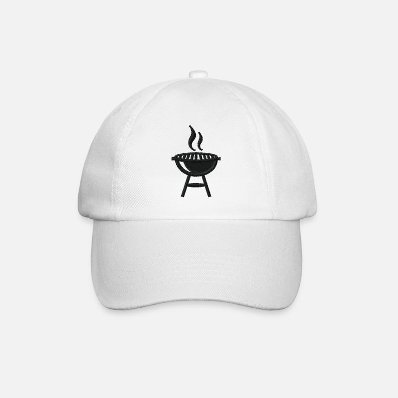 Barbecue grill brodé - Casquette classique - blanc/blanc