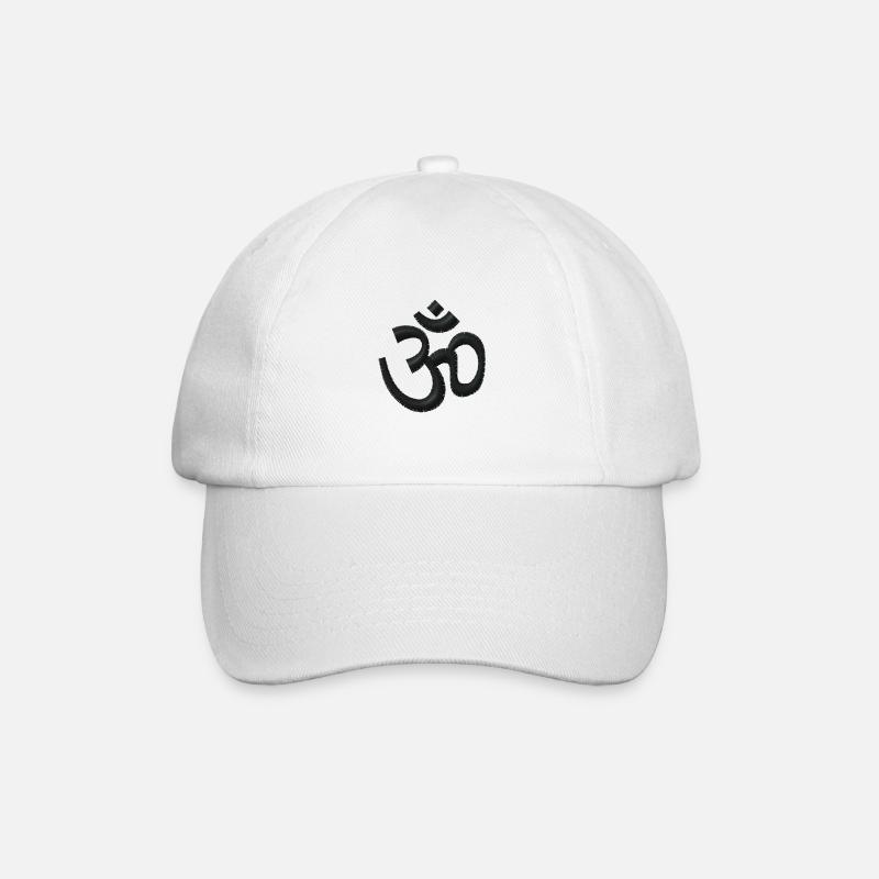Om Symbol - Baseball Cap - white/white