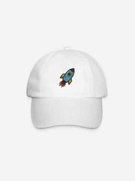 Spaceship - Baseball Cap - white/white