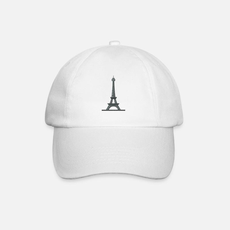 Tour Eiffel - Casquette classique - blanc/blanc