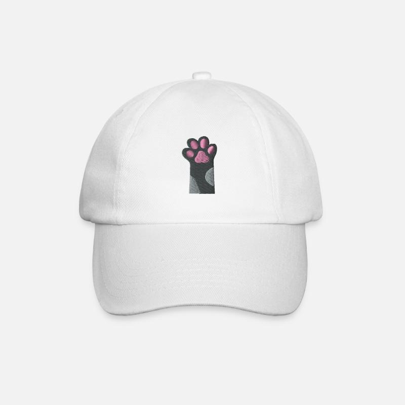 Patte de chat - Casquette classique - blanc/blanc