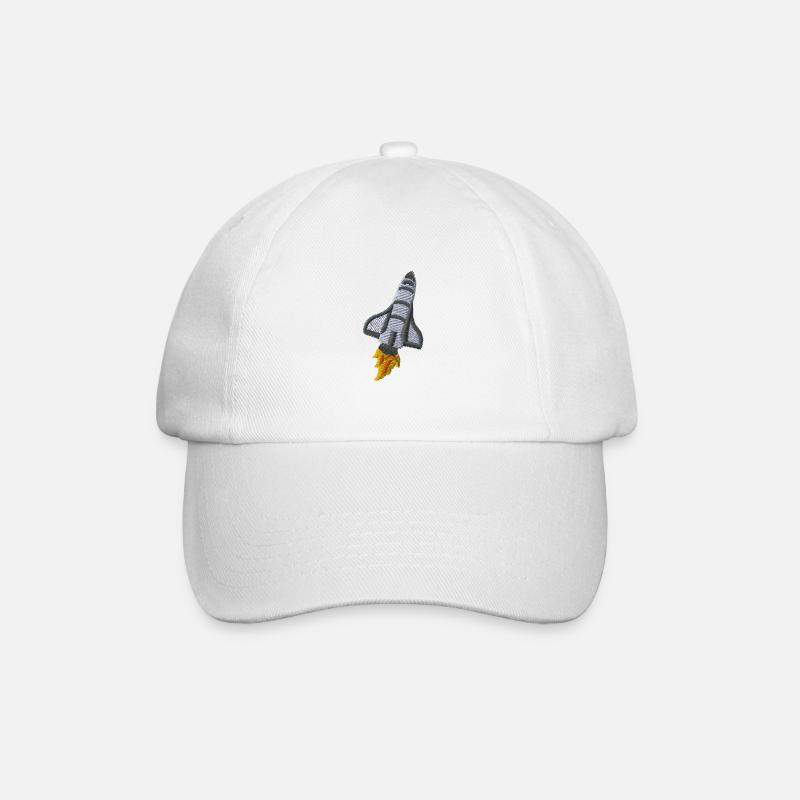 Space shuttle - Baseballkappe - Weiß/Weiß