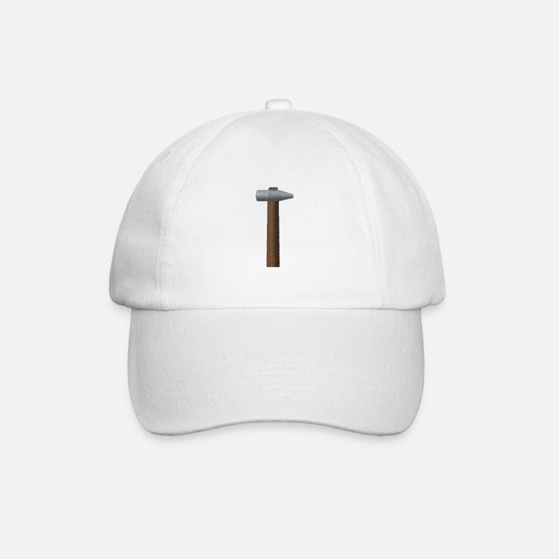Marteau brodé - Casquette classique - blanc/blanc