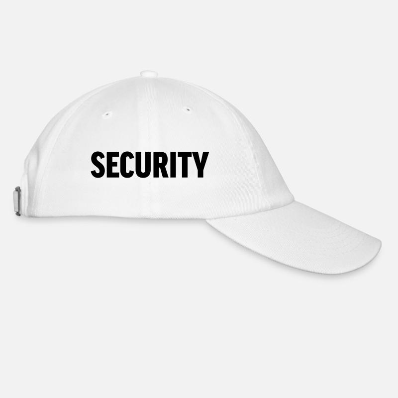 Security - Baseball Cap - white/white