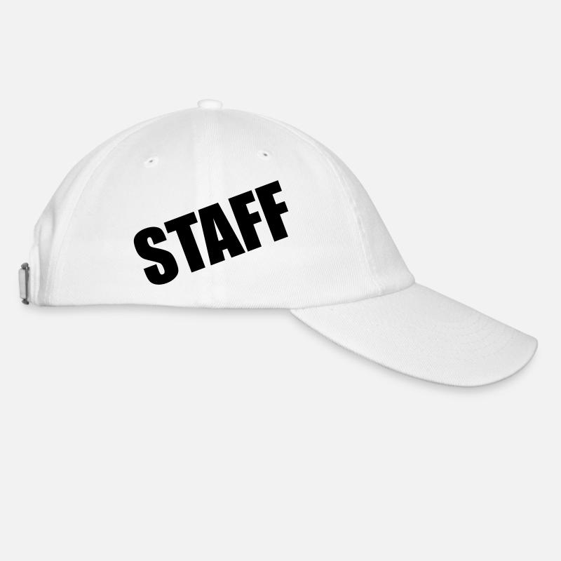 Staff - Baseballkappe - Weiß/Weiß