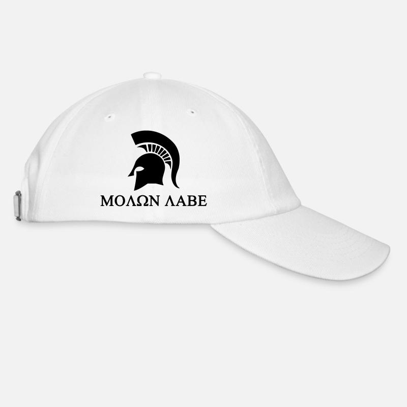 molon labe - Baseballkappe - Weiß/Weiß