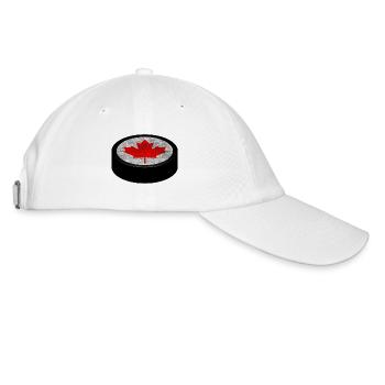Rondelle de hockey d’Équipe Canada - Casquette classique - blanc/blanc - Droite