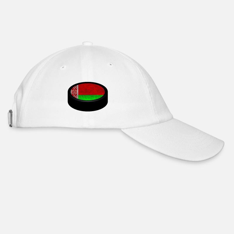 Équipe Belarus Hockey Puck - Casquette classique - blanc/blanc