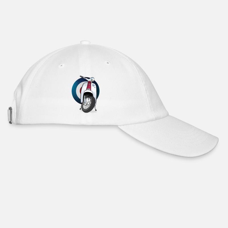 Mod Scooter Mug - Baseball Cap - white/white