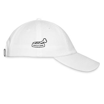 Dog Eats Bone - Brand Logo - Baseballkappe - Weiß/Weiß - Rechts