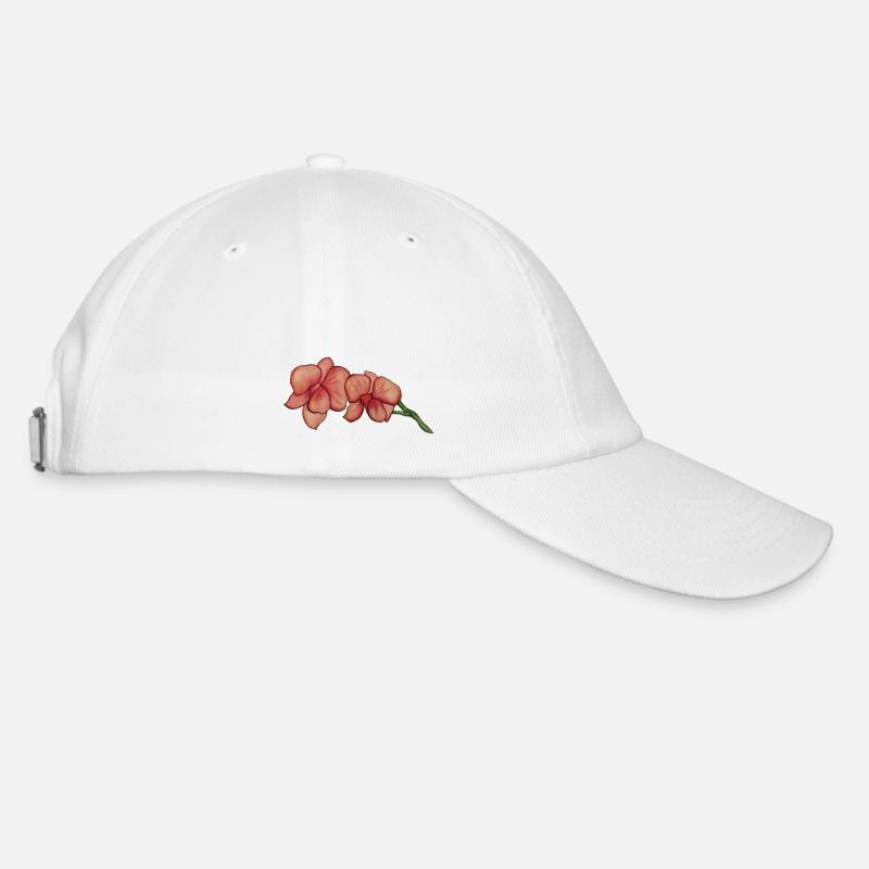 Orchidée rose - Casquette classique - blanc/blanc