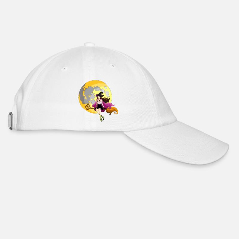 Sorcière d’Halloween - Casquette classique - blanc/blanc