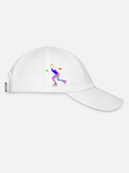 Roller Girl - Keep Rolling - Baseballkappe - Weiß/Weiß