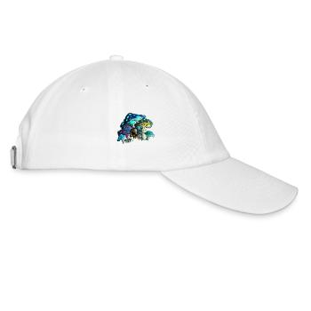 Crâne aux champignons. Crâne et champignons - Casquette classique - blanc/blanc - Droite