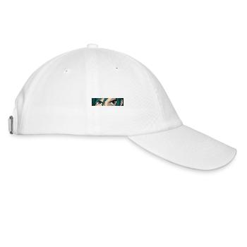 Anime Girl yeux - Casquette classique - blanc/blanc - Droite