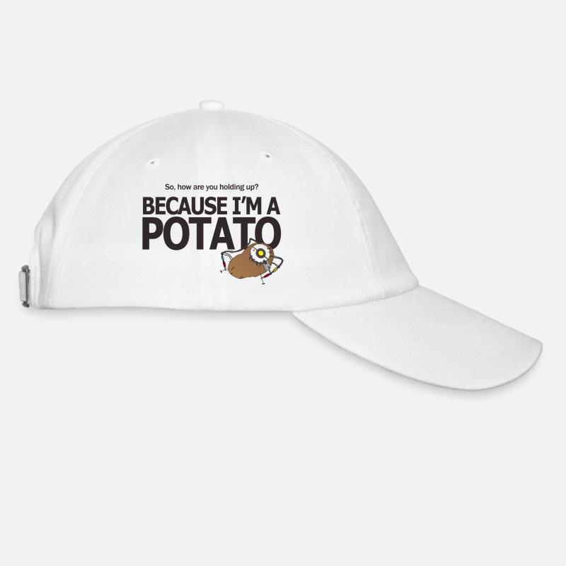 Hello Potato - Baseball Cap - white/white
