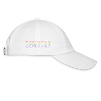 Hamburg CSD rainbow flag 3D - Baseball Cap - white/white - Right