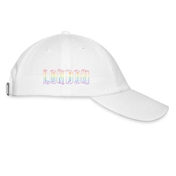 London Pride rainbow flag 3D - Baseball Cap - white/white - Right