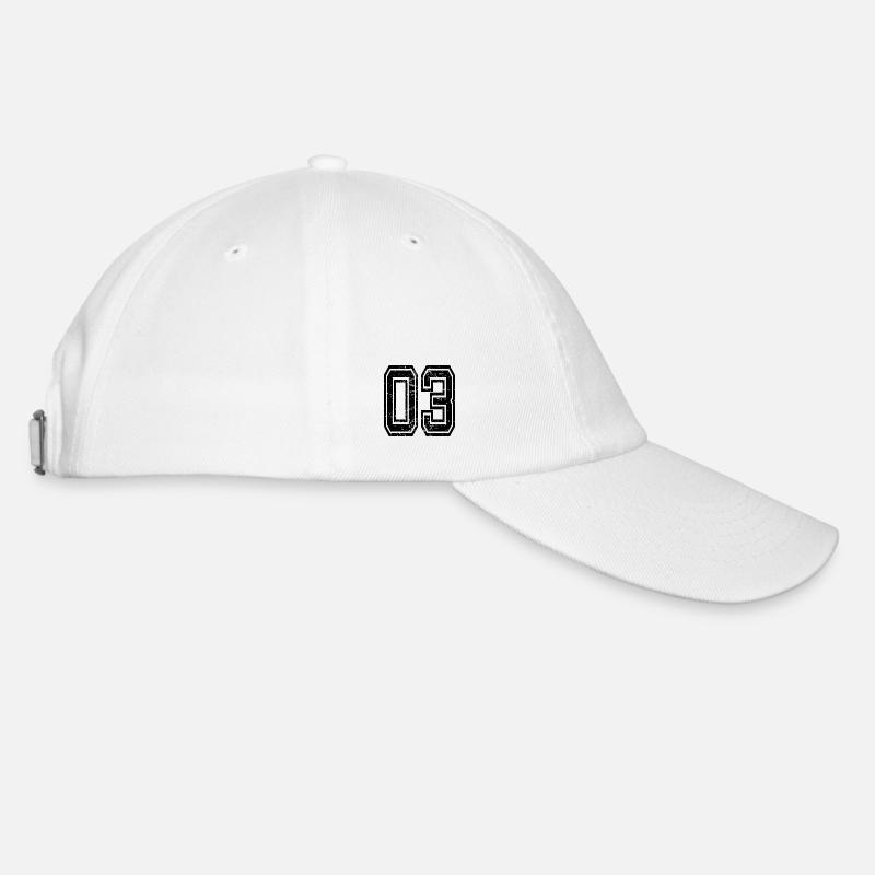 03 Afyon used look schwarz - Baseballkappe - Weiß/Weiß