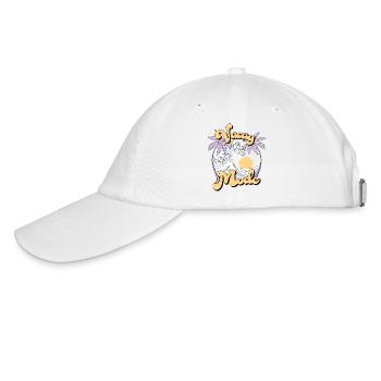 Vacay Fashion Summer Holiday Palm Waves Retro - Baseball Cap - white/white - Left