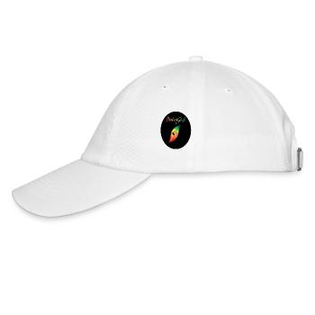 Logo bunt klein - Baseballkappe - Weiß/Weiß - Links