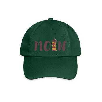 moin - Baseballkappe - Flaschengrün - Vorne