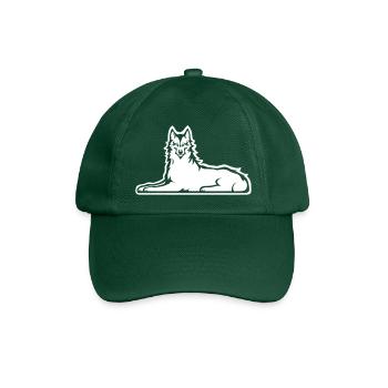 Tschetschenischer Weißer Wolf - Baseballkappe - Flaschengrün - Vorne