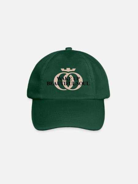 WAKE UP BEAUTIFUL SOUL – Oppoline Kollektion - Baseballkappe - Flaschengrün