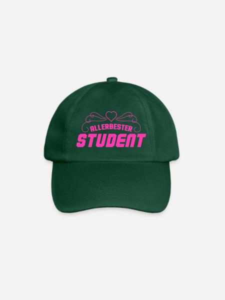 Allerbester Student - Baseballkappe - Flaschengrün