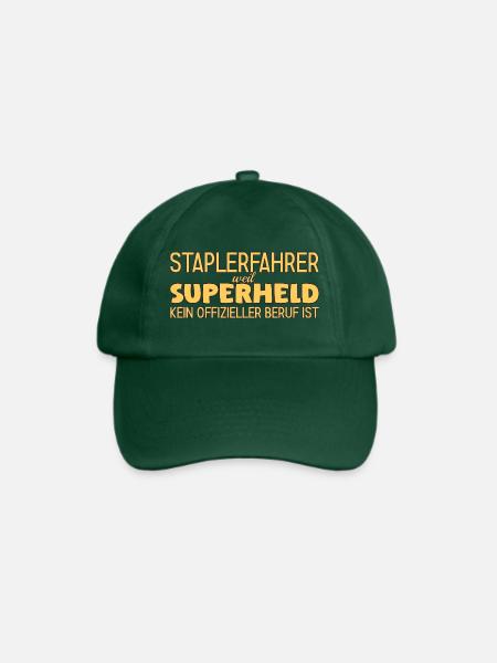 Staplerfahrer Superheld Gabelstaplerfahrer - Baseballkappe - Flaschengrün