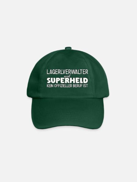 Lagerverwalter Superheld - Baseballkappe - Flaschengrün